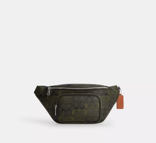 Coach Travis Belt Bag 35 In Signature Camo Print  -  Silver/Green