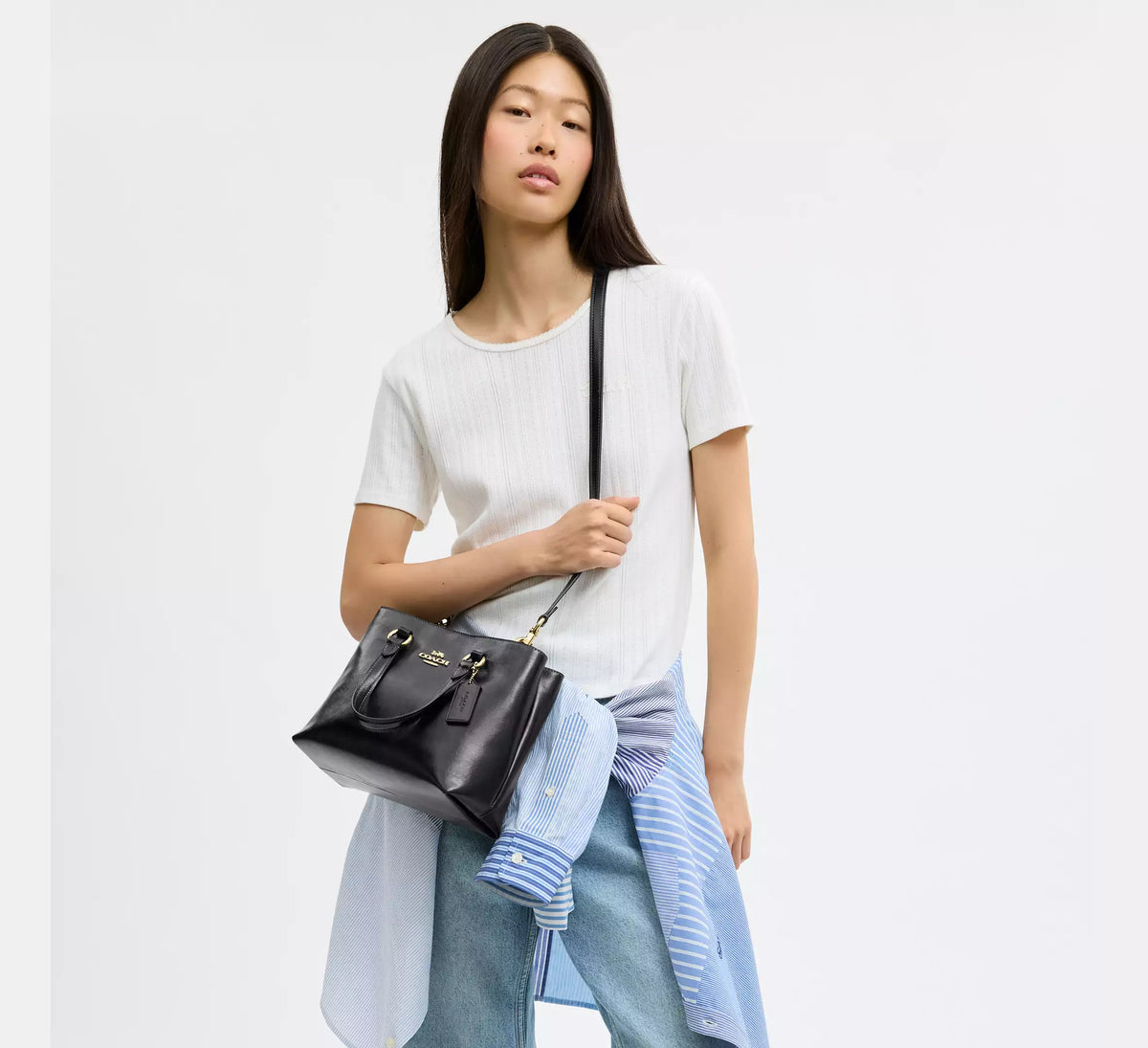 Coach Station Carryall Bag  -  Gold/Black