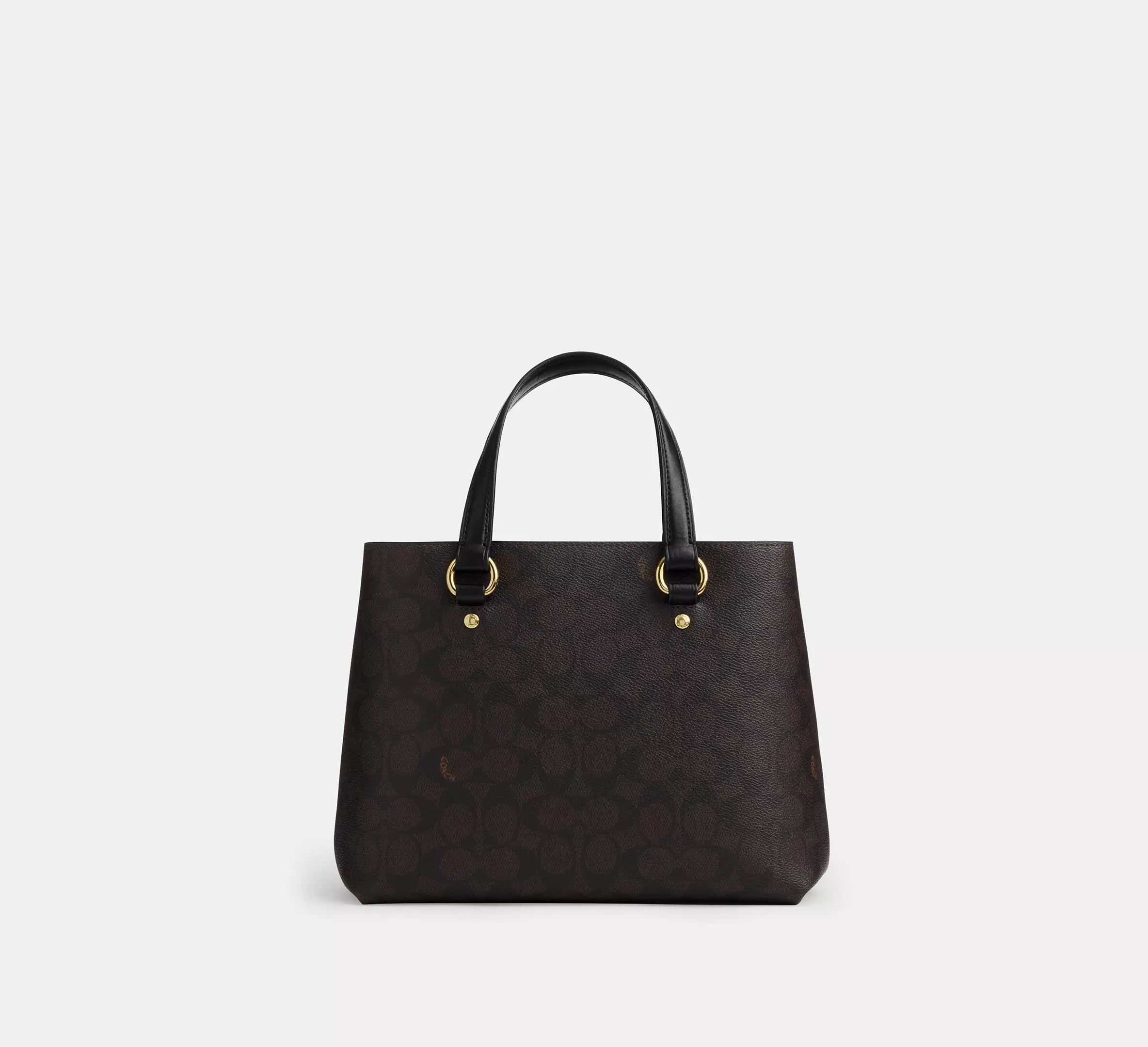 Coach Station Carryall Bag In Signature - Gold/Walnut/Black
