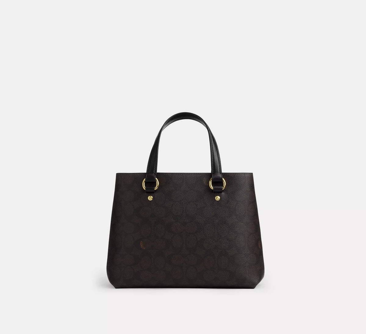 Coach Station Carryall Bag In Signature  -  Gold/Walnut/Black - Hemen Teslim