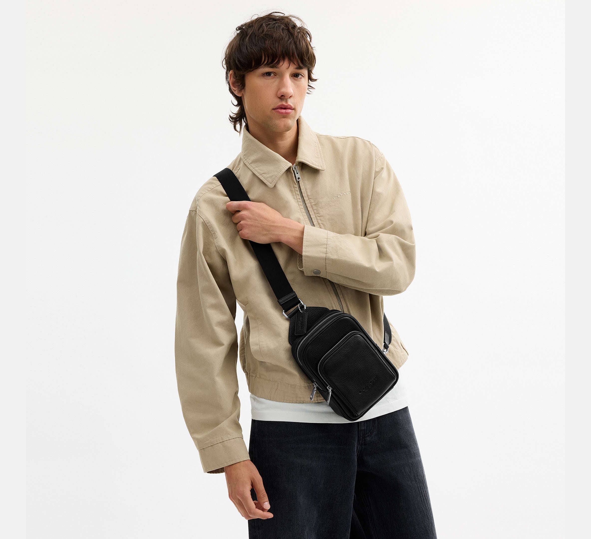 Coach Racer Sling Pack - Silver/Black – Kanadadan Kapına