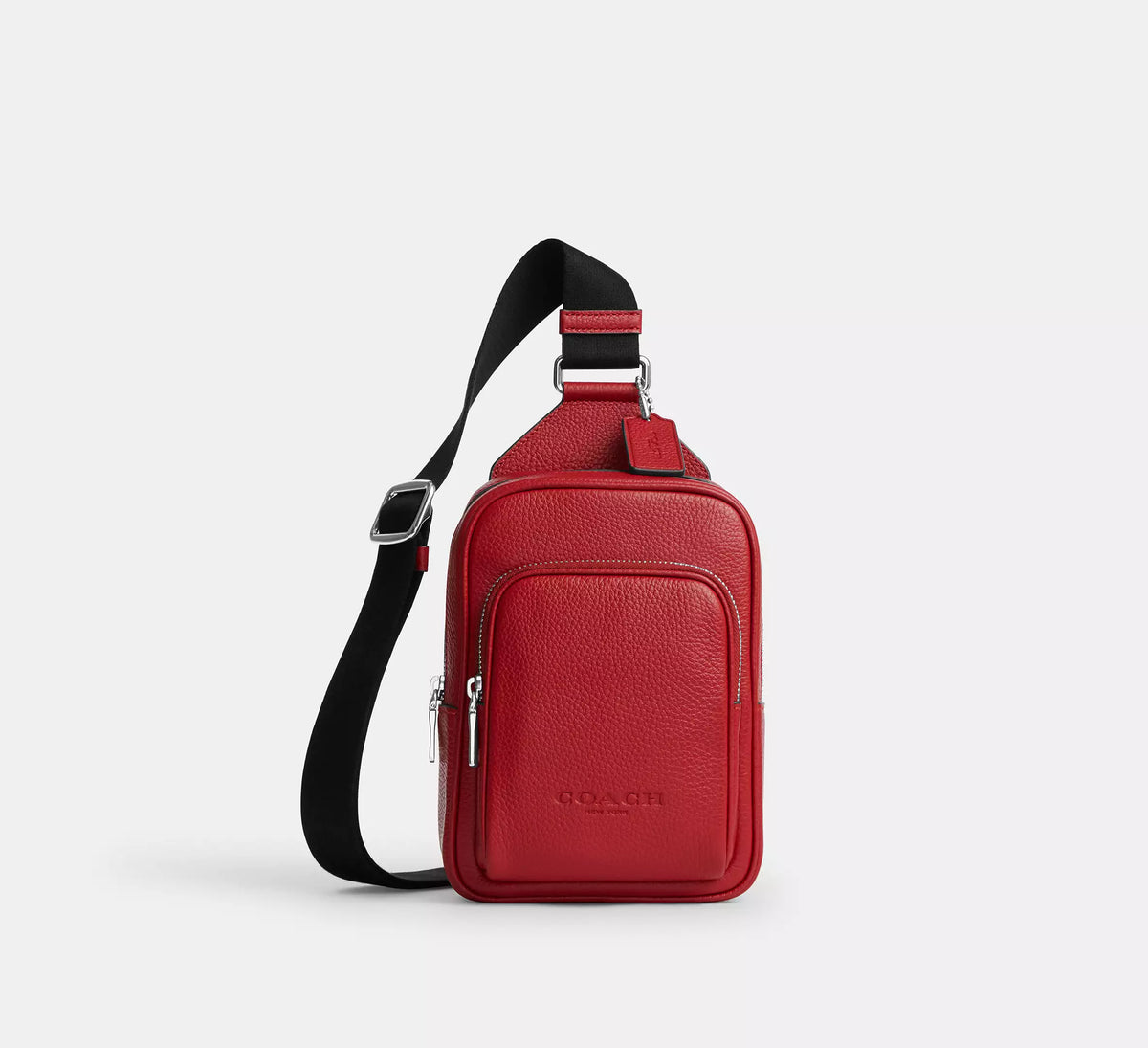 Coach Racer Sling Pack  -  Silver/Poppy