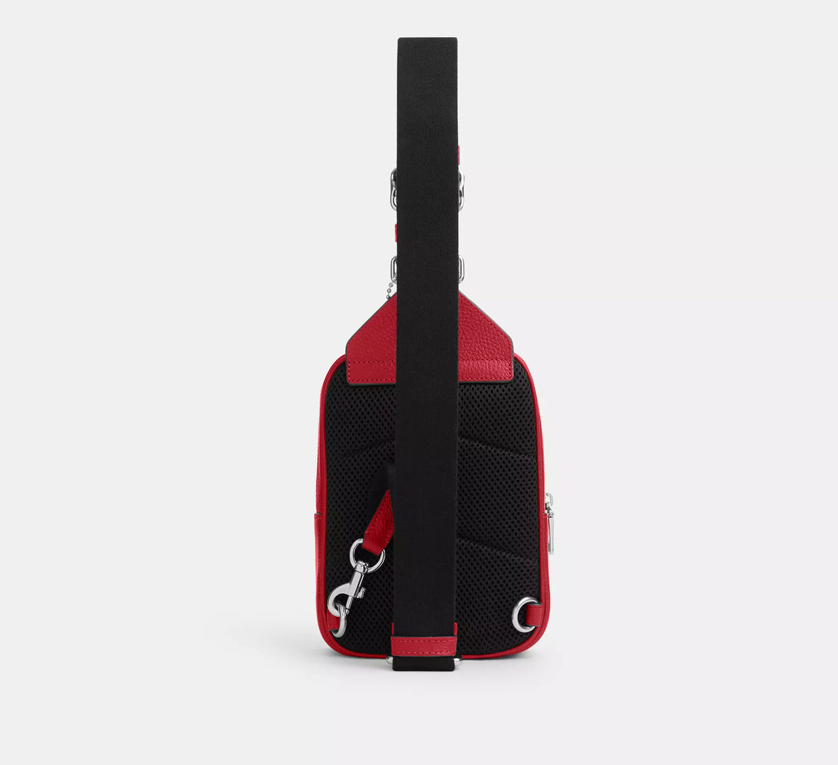 Coach Racer Sling Pack  -  Silver/Poppy