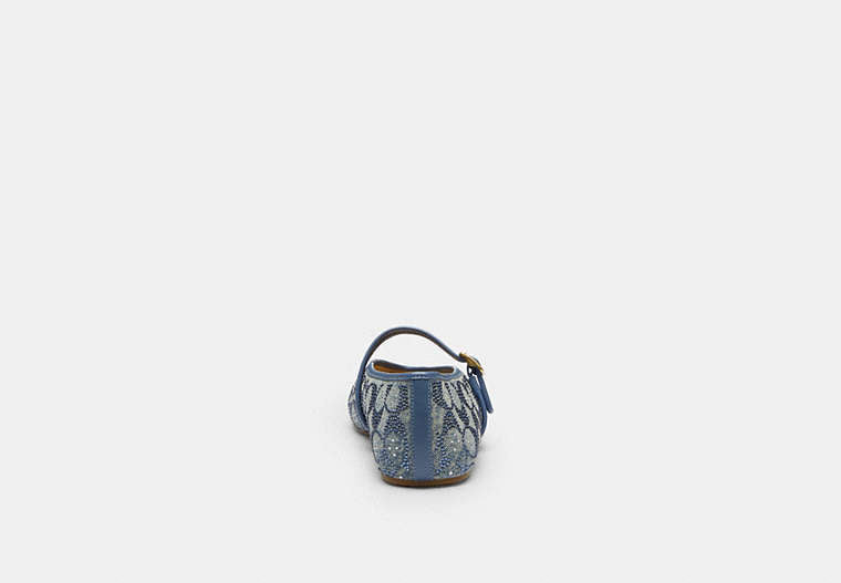 Coach Mary Jane In Crystal Signature Denim-Crystal/Denim