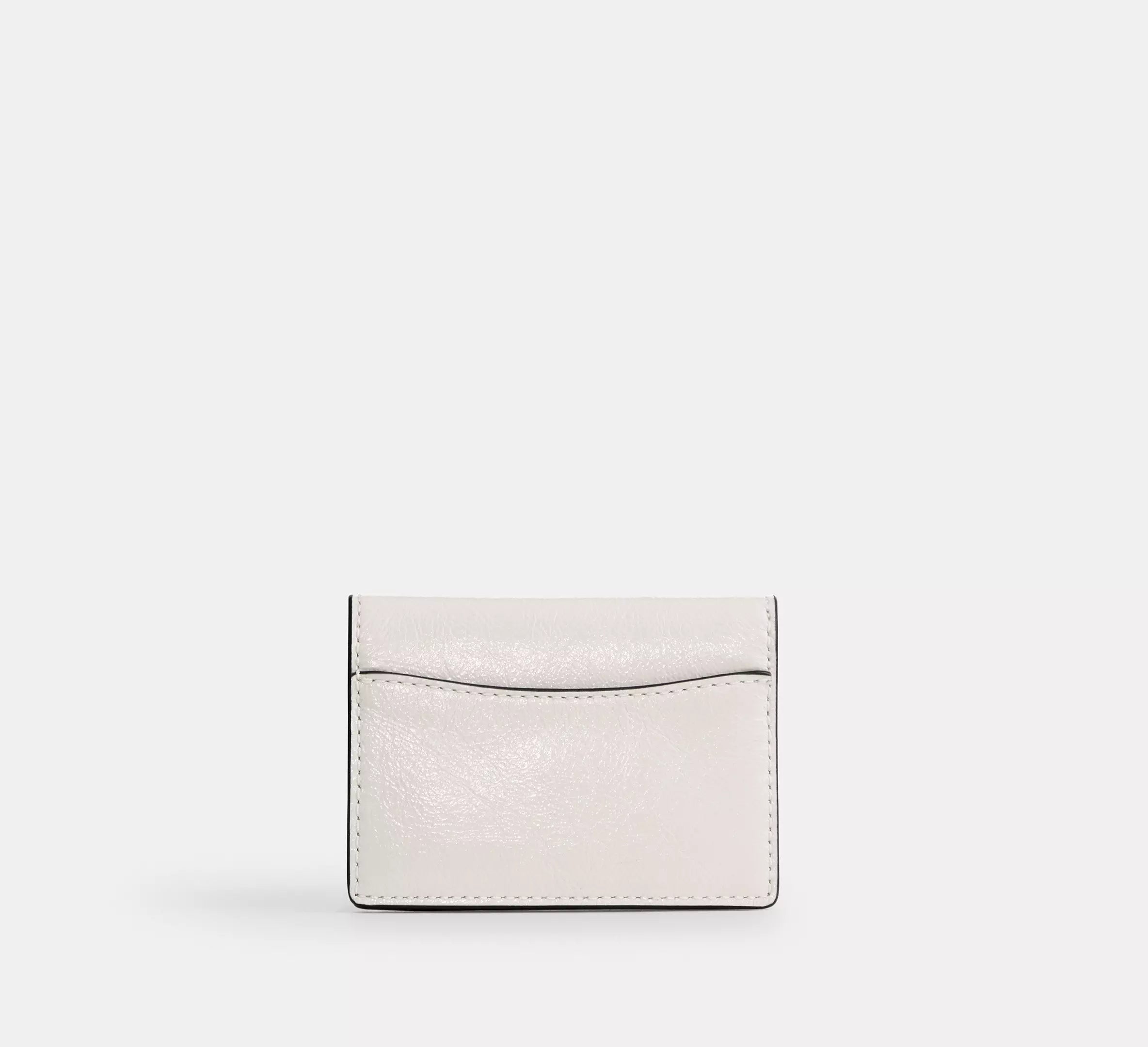 Coach Card Case With Charms -  Silver/Chalk