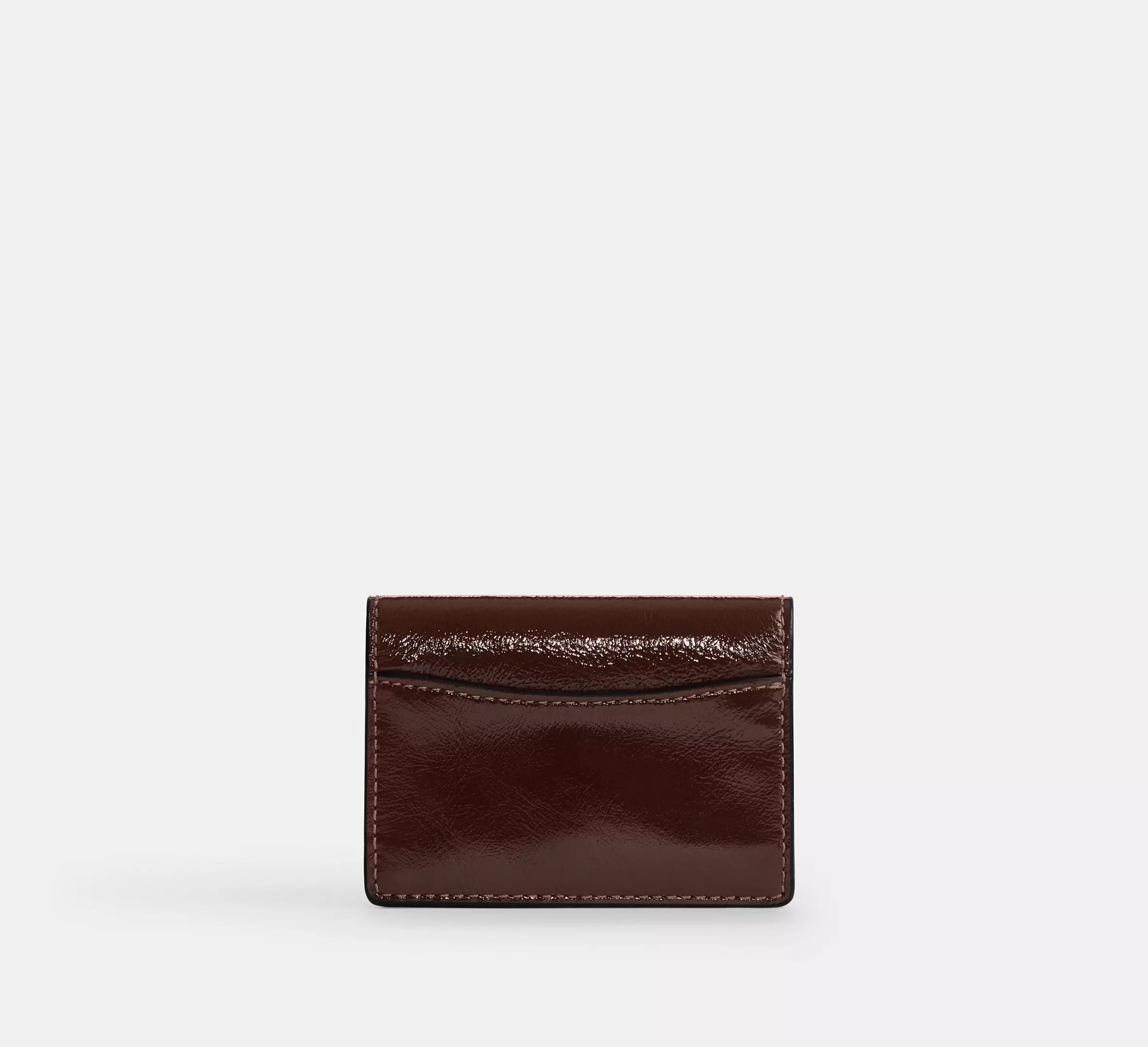 Coach Card Case With Charms -  Silver/Maple