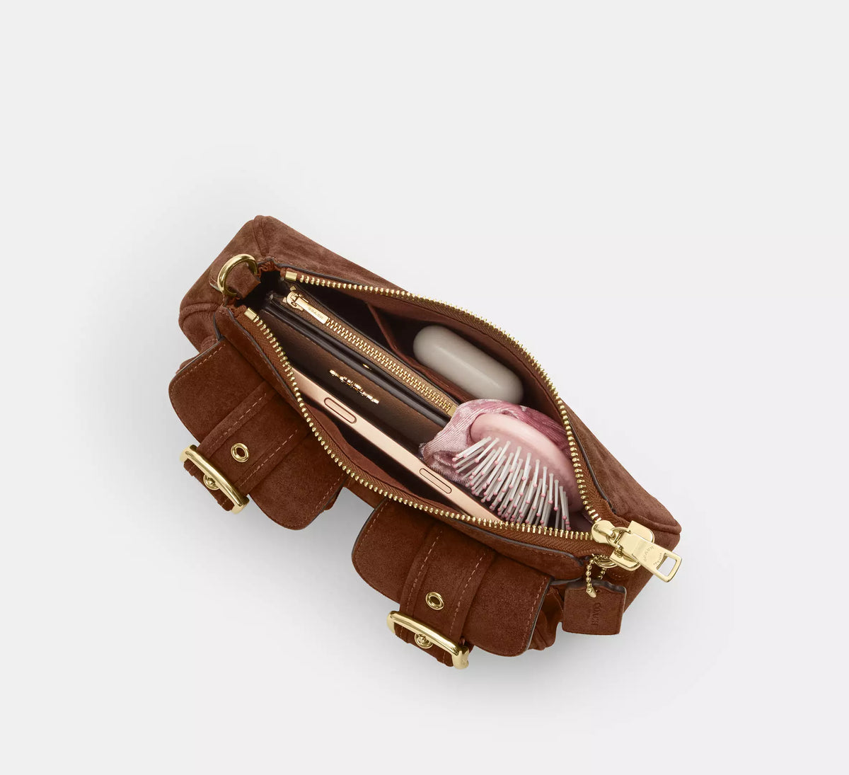 Coach Ashton Shoulder Bag  -  Gold/Warm Brown