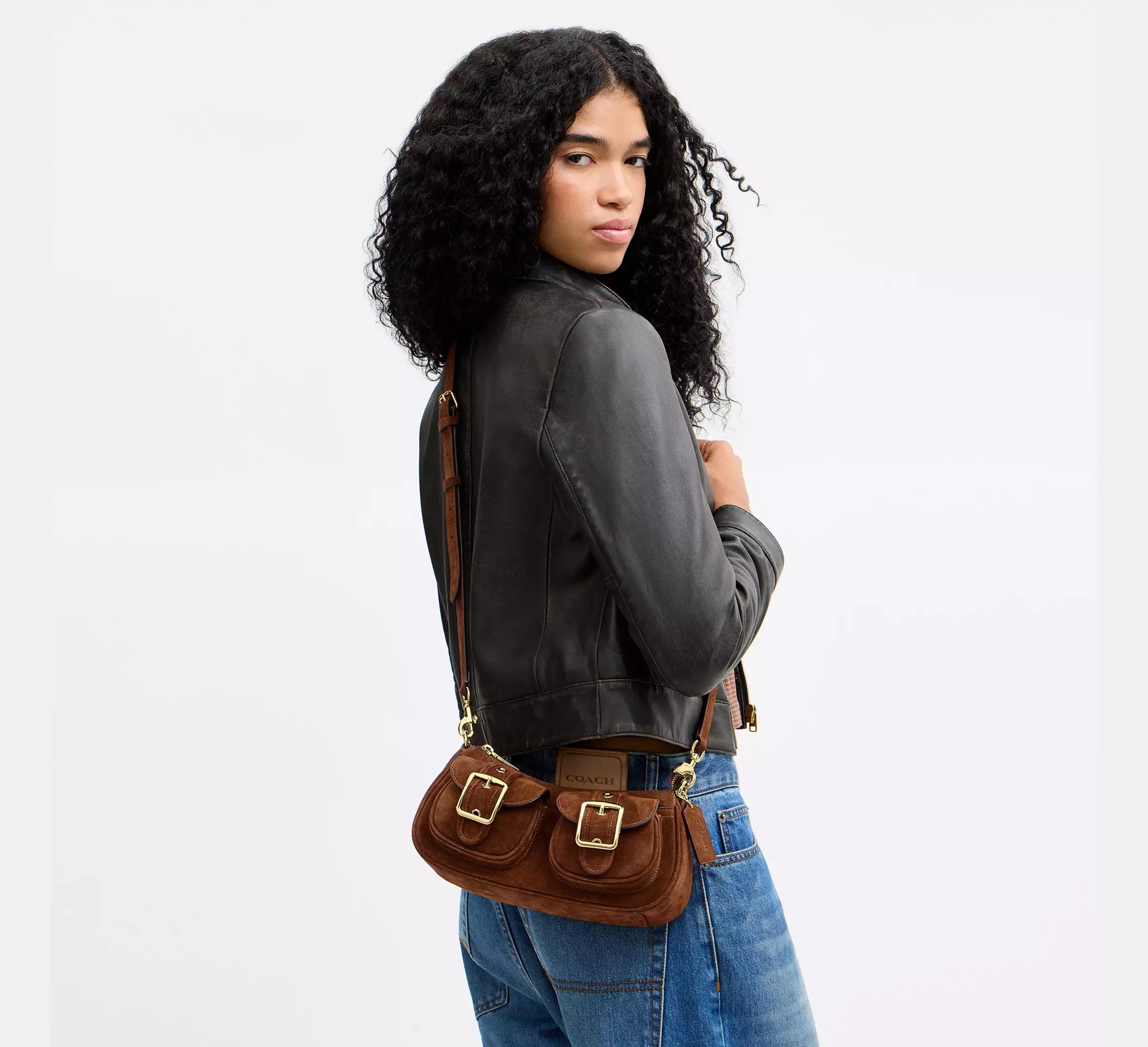 Coach Ashton Shoulder Bag  -  Gold/Warm Brown