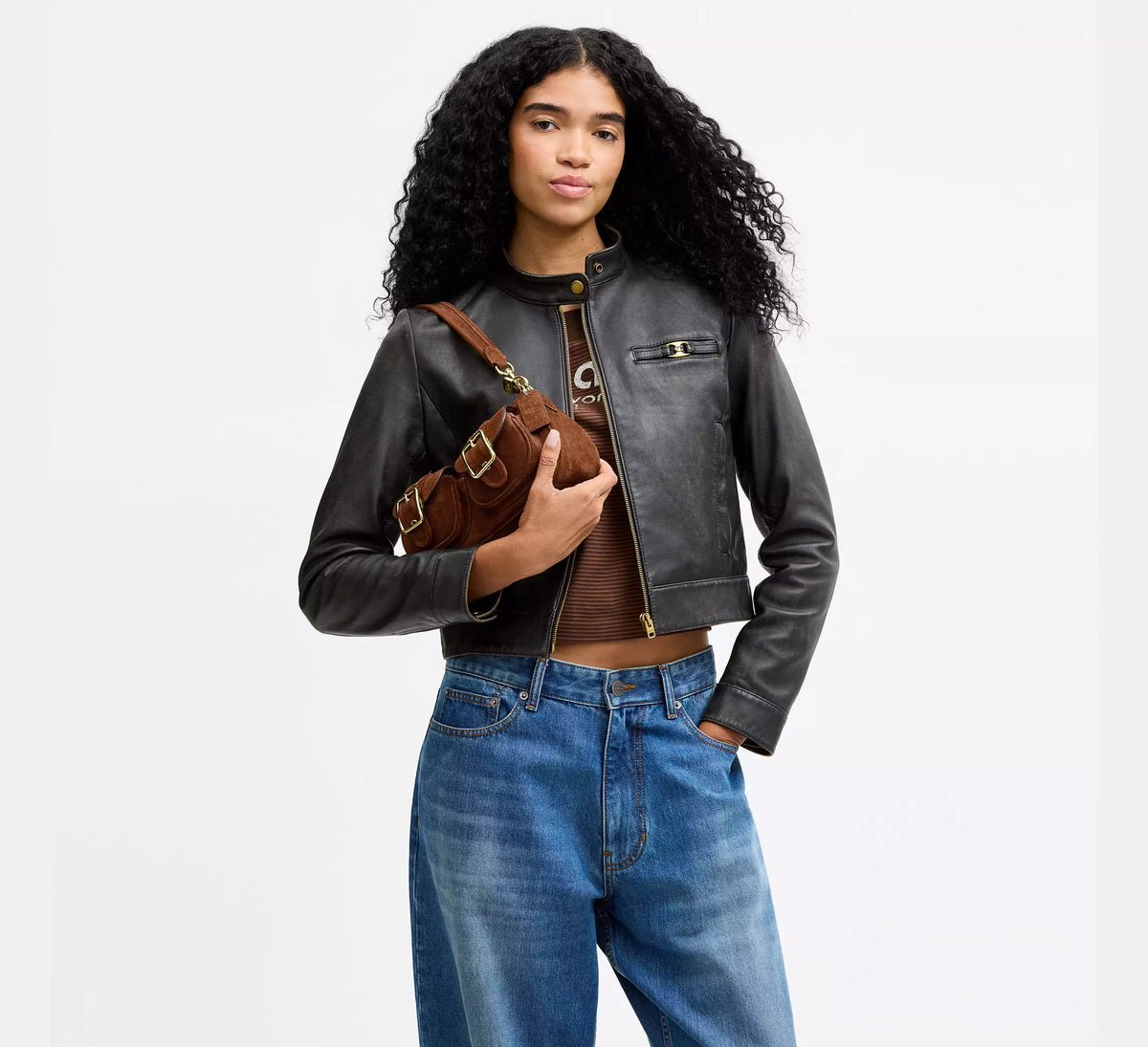 Coach Ashton Shoulder Bag  -  Gold/Warm Brown