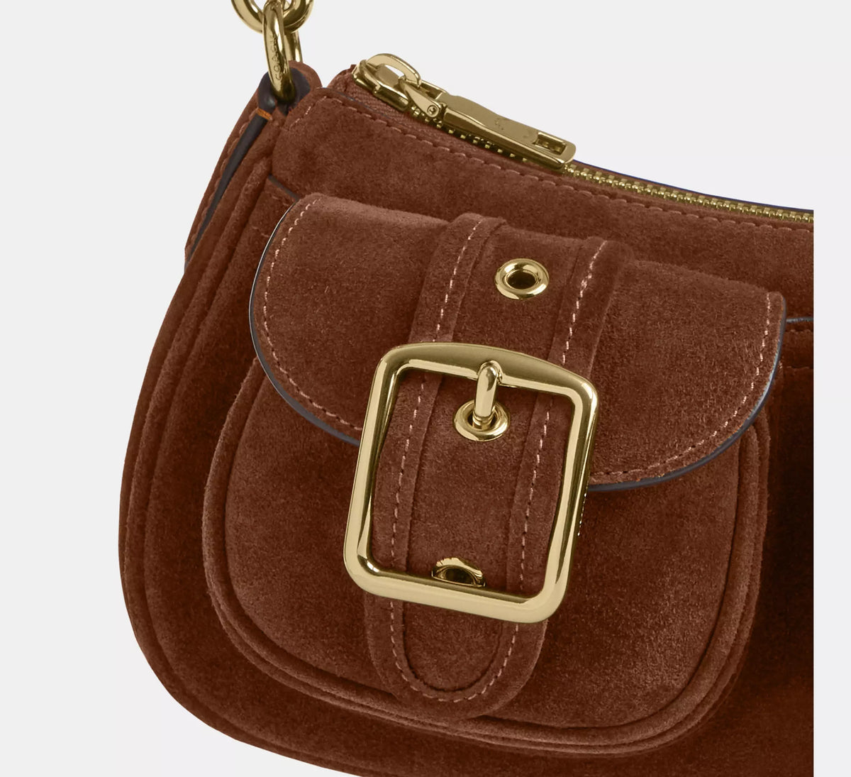 Coach Ashton Shoulder Bag  -  Gold/Warm Brown
