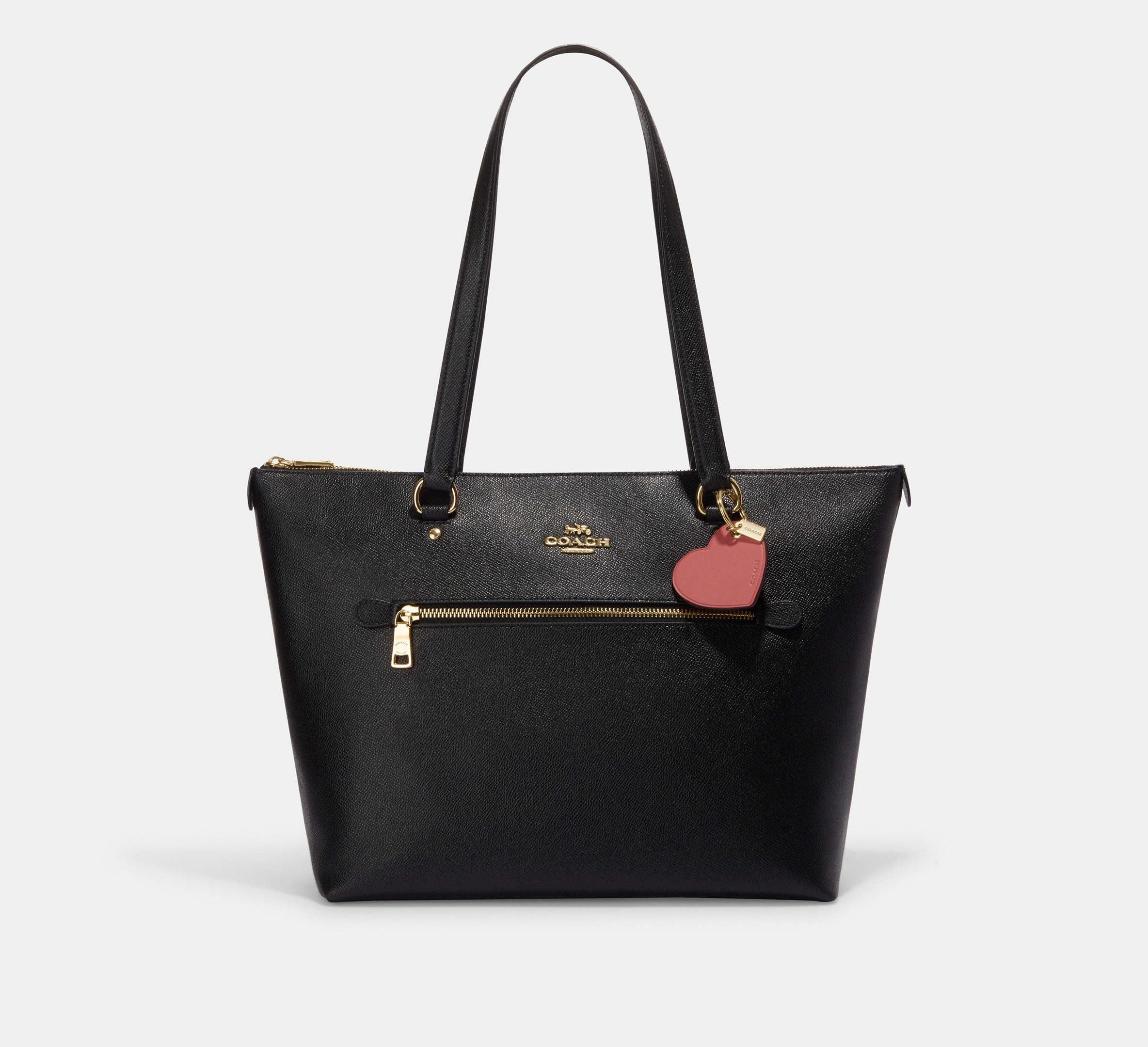 Coach Heart Bag Charm - Gold/Taffy