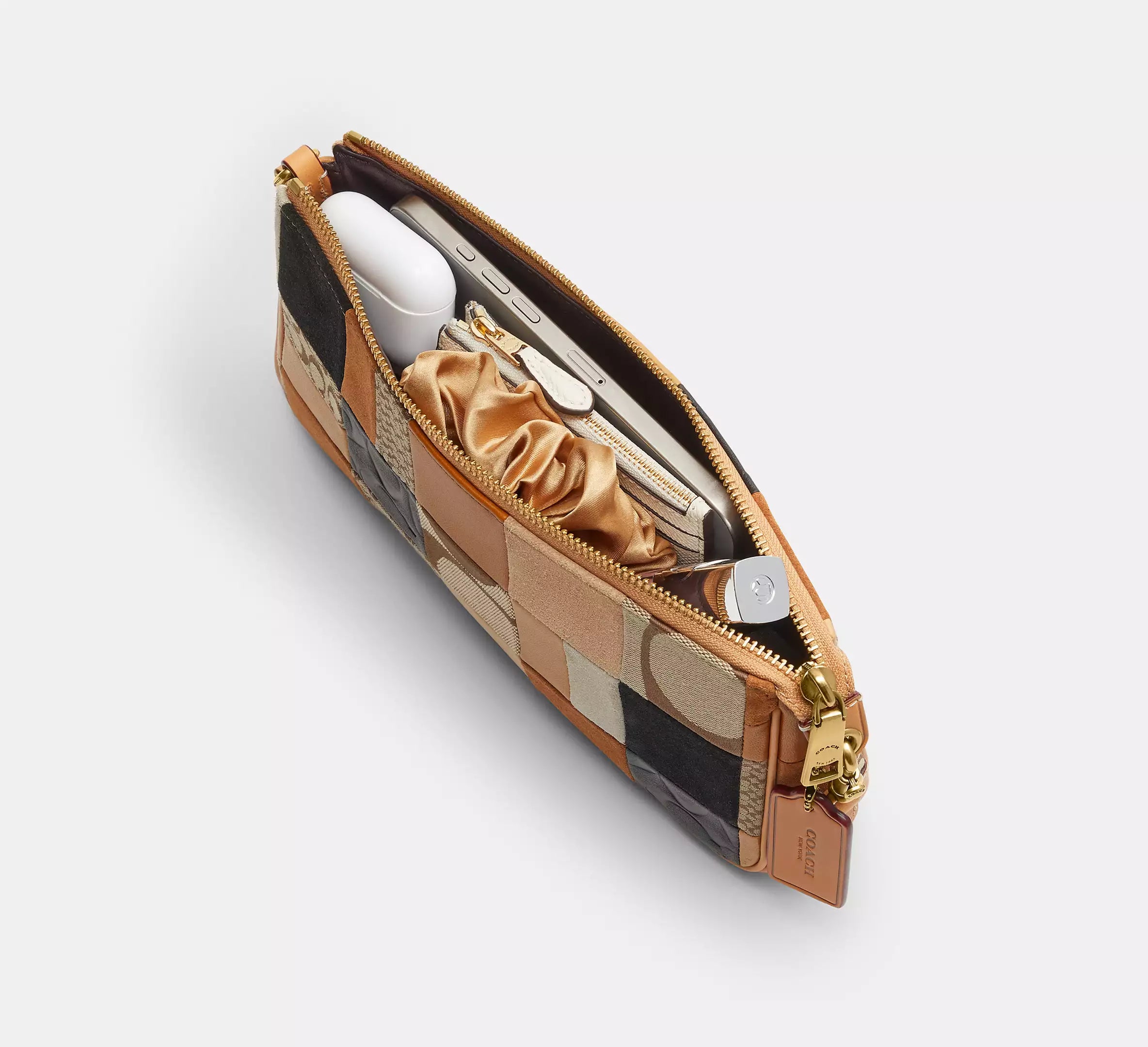 Coach Plaza Bag 25 With Patchwork - Brass/Brown Multi – Kanadadan