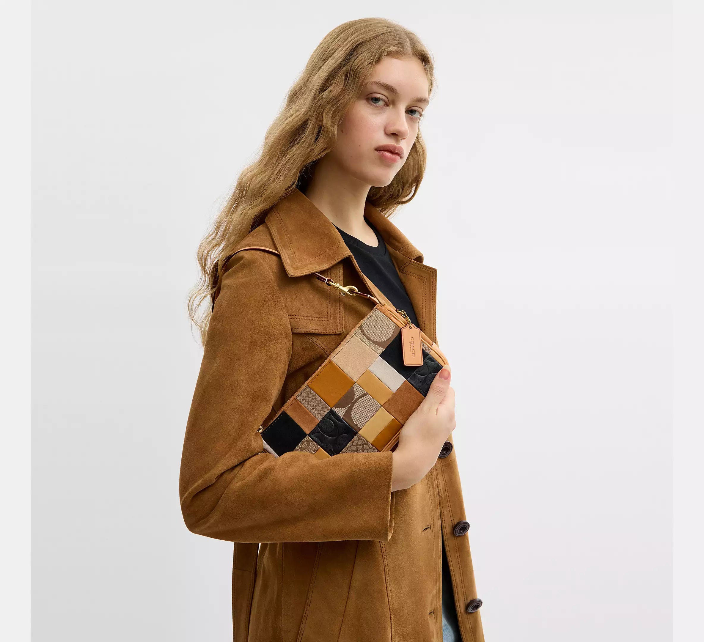 Coach Plaza Bag 25 With Patchwork - Brass/Brown Multi – Kanadadan