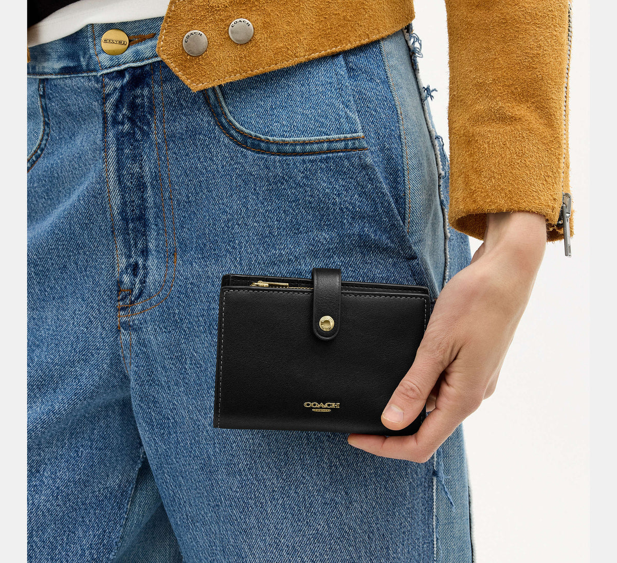 Coach 2-In-1 Wallet - Gold/Black