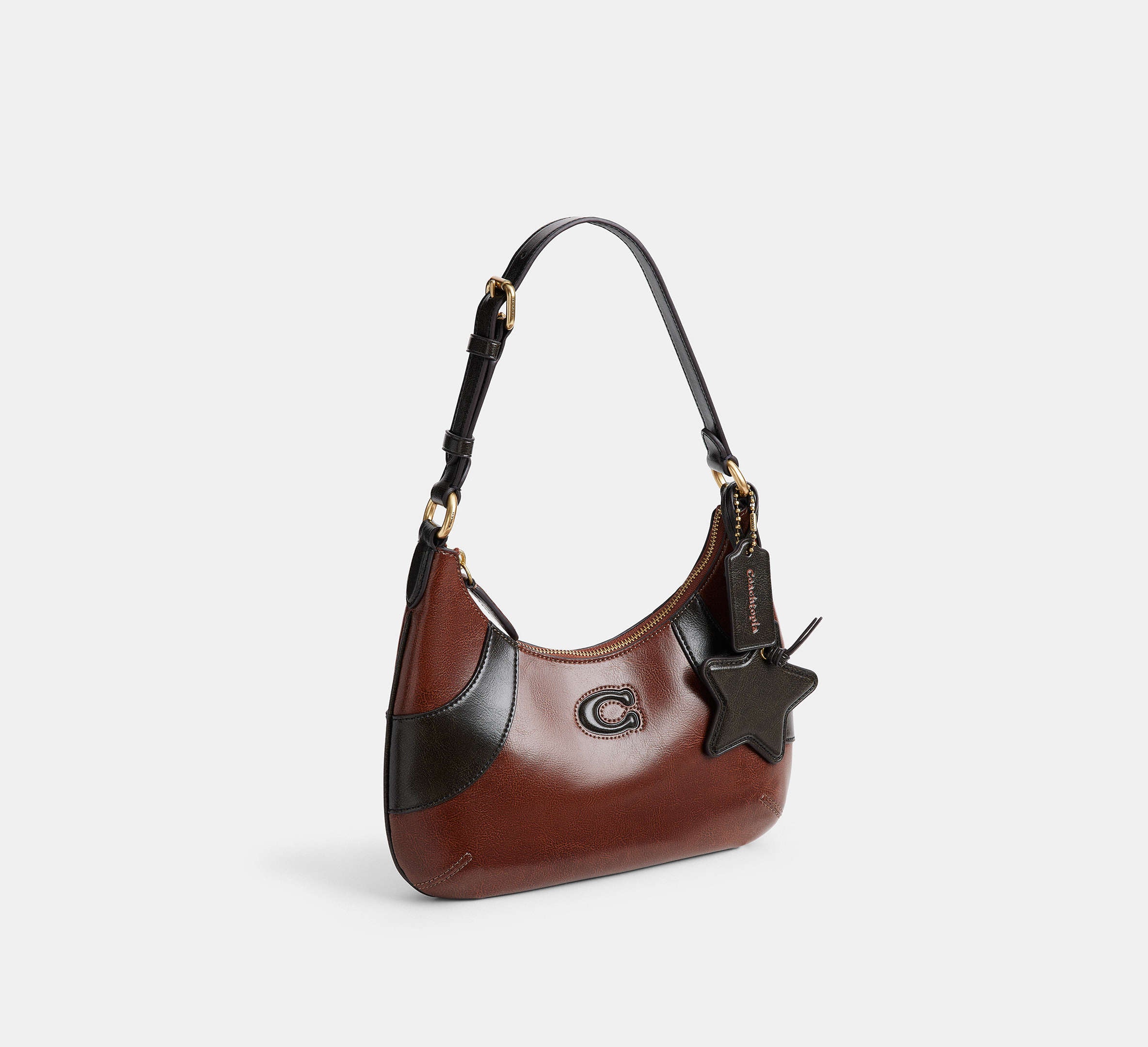バッグ Coach Hobo Semi shoulderbag Signature Coach Bowling Flat Hobo Shoulder Bag - Redwood/Black – Kanadadan