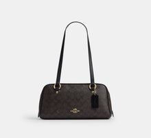 Coach Sydney Shoulder Bag In Signature - Gold/Walnut/Black