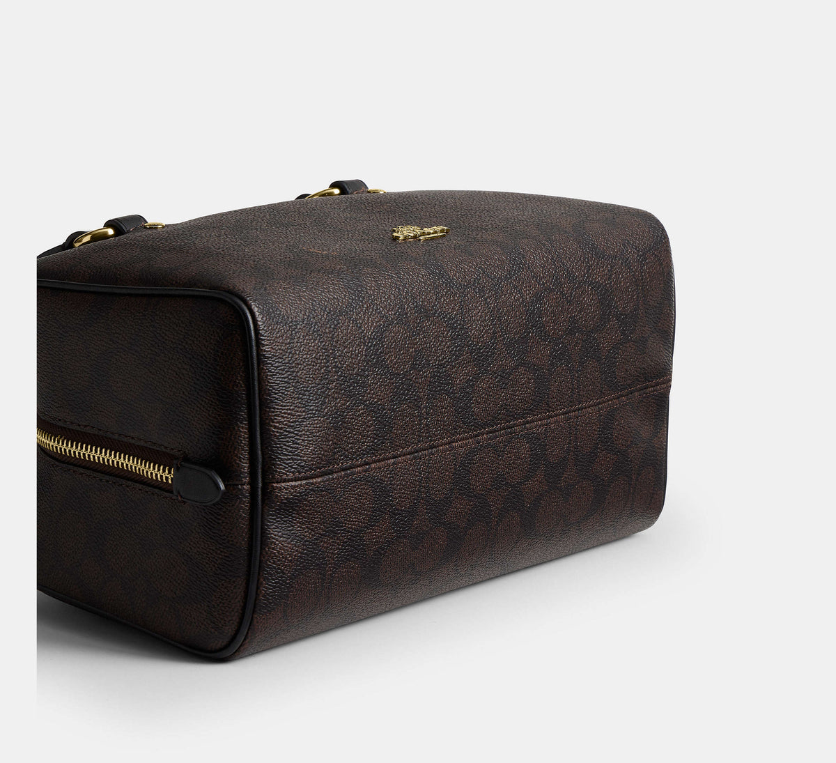 Coach Sydney Shoulder Bag In Signature - Gold/Walnut/Black