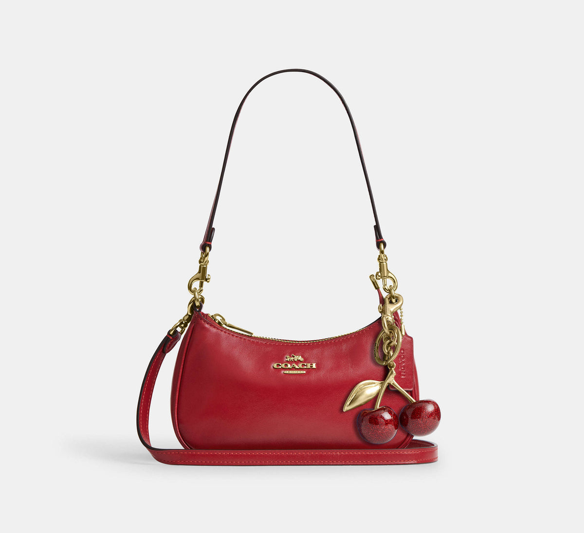 Coach Soft Teri Mini Crossbody Bag-Gold/Poppy