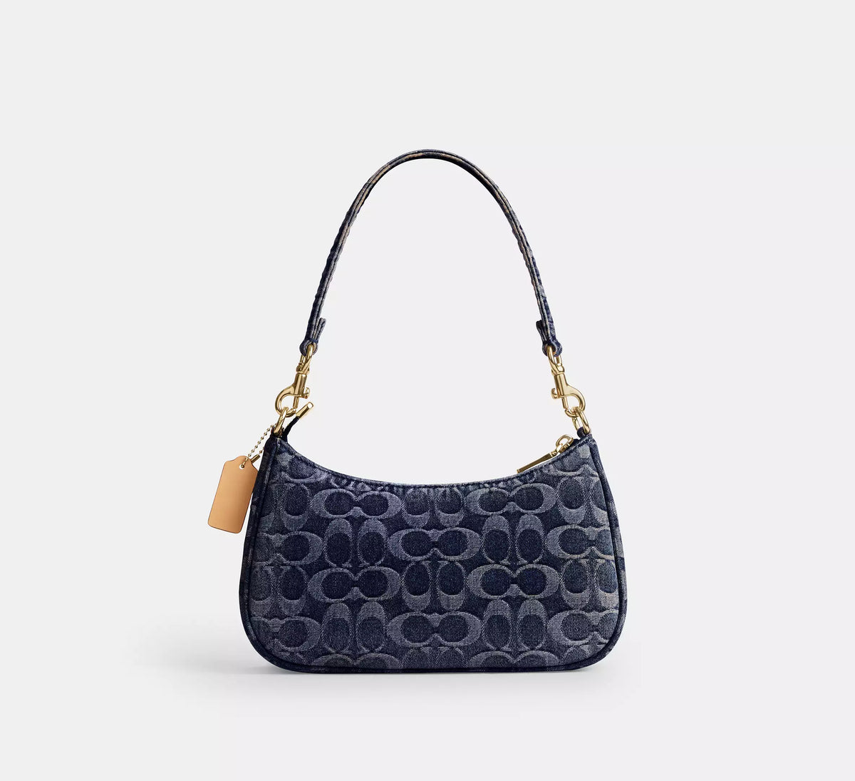 Coach Teri Shoulder Bag In Signature Regenerative Cotton Denim  -  denim/Gold/Denim