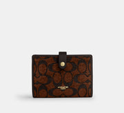 Coach 2-In-1 Wallet In Signature Chenille - Gold/Truffle