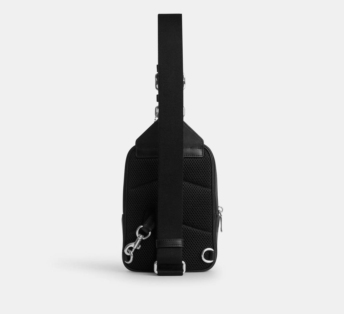 Coach Racer Sling Pack In Signature With Patches -  Sv/Walnut/Black