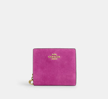 Coach Snap Wallet  -  suede/Im/Magenta