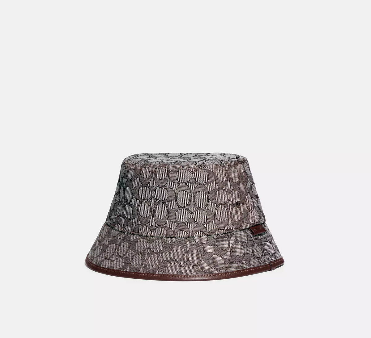 Coach Signature Jacquard Bucket Hat  -   Oak