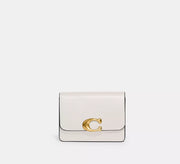 Coach Bandit Card Case  - Brass/Chalk