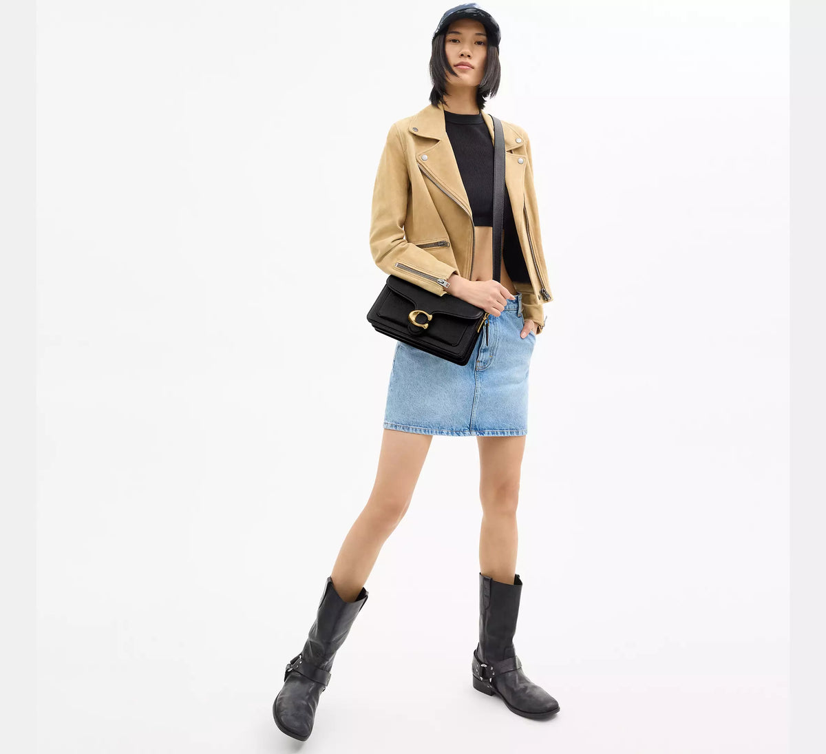 Coach Tabby Shoulder Bag 26  -  Brass/Black