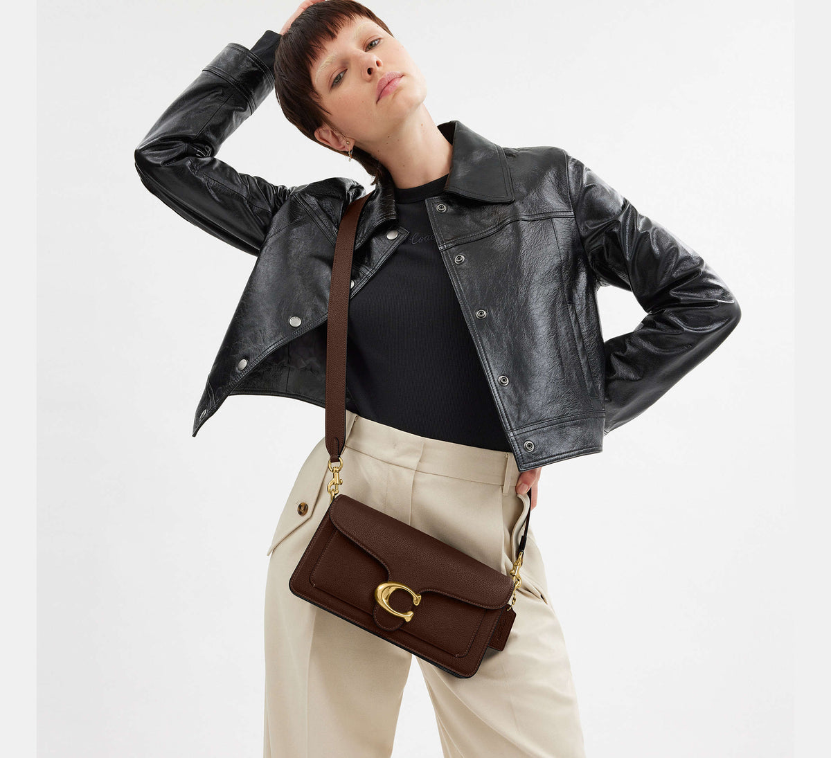 Coach Tabby Shoulder Bag 26 -  Brass/ Maple - Hemen Teslimde