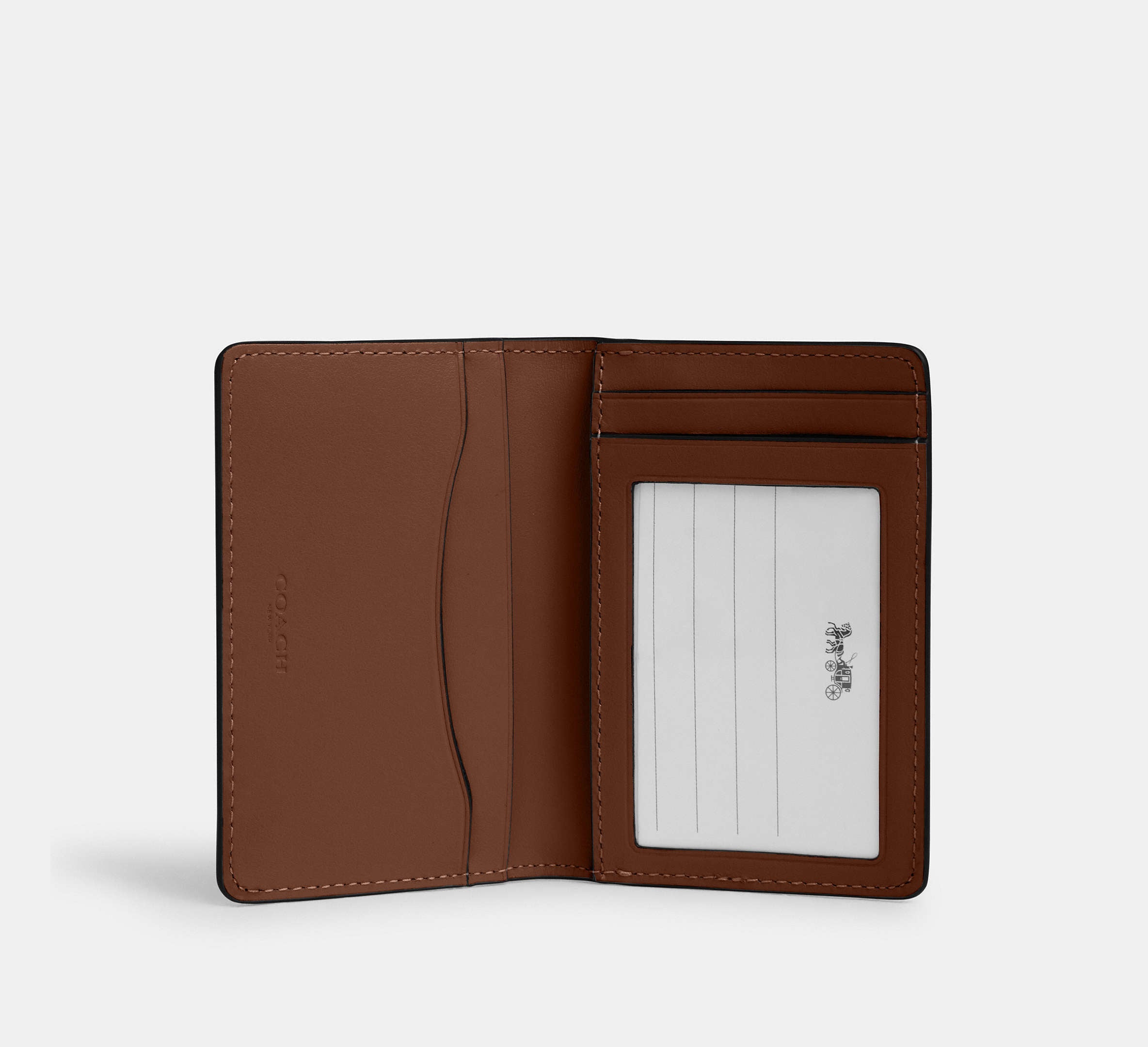 Coach Id Wallet - Saddle