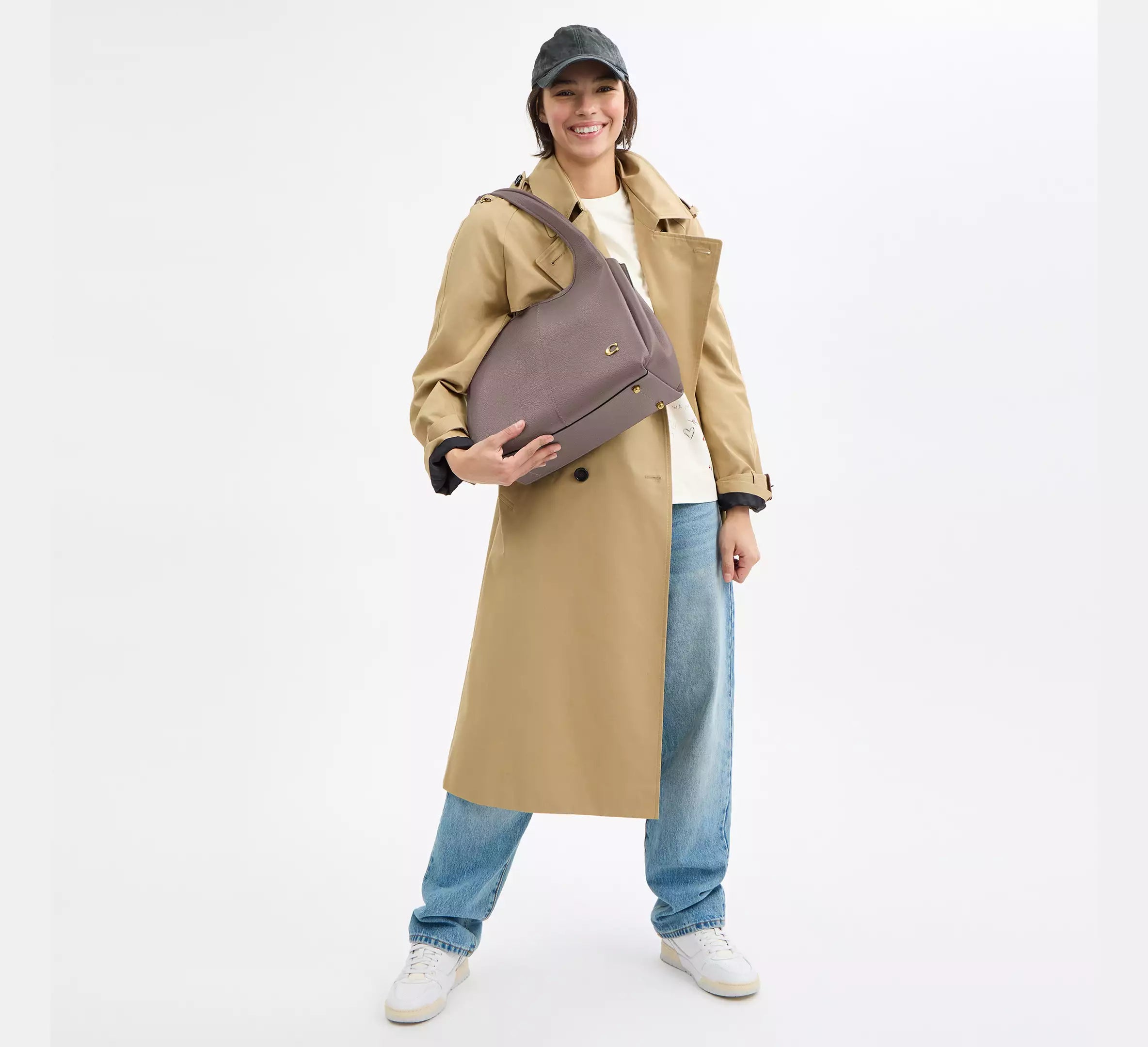 Coach Lana Shoulder Bag - Brass/Ash