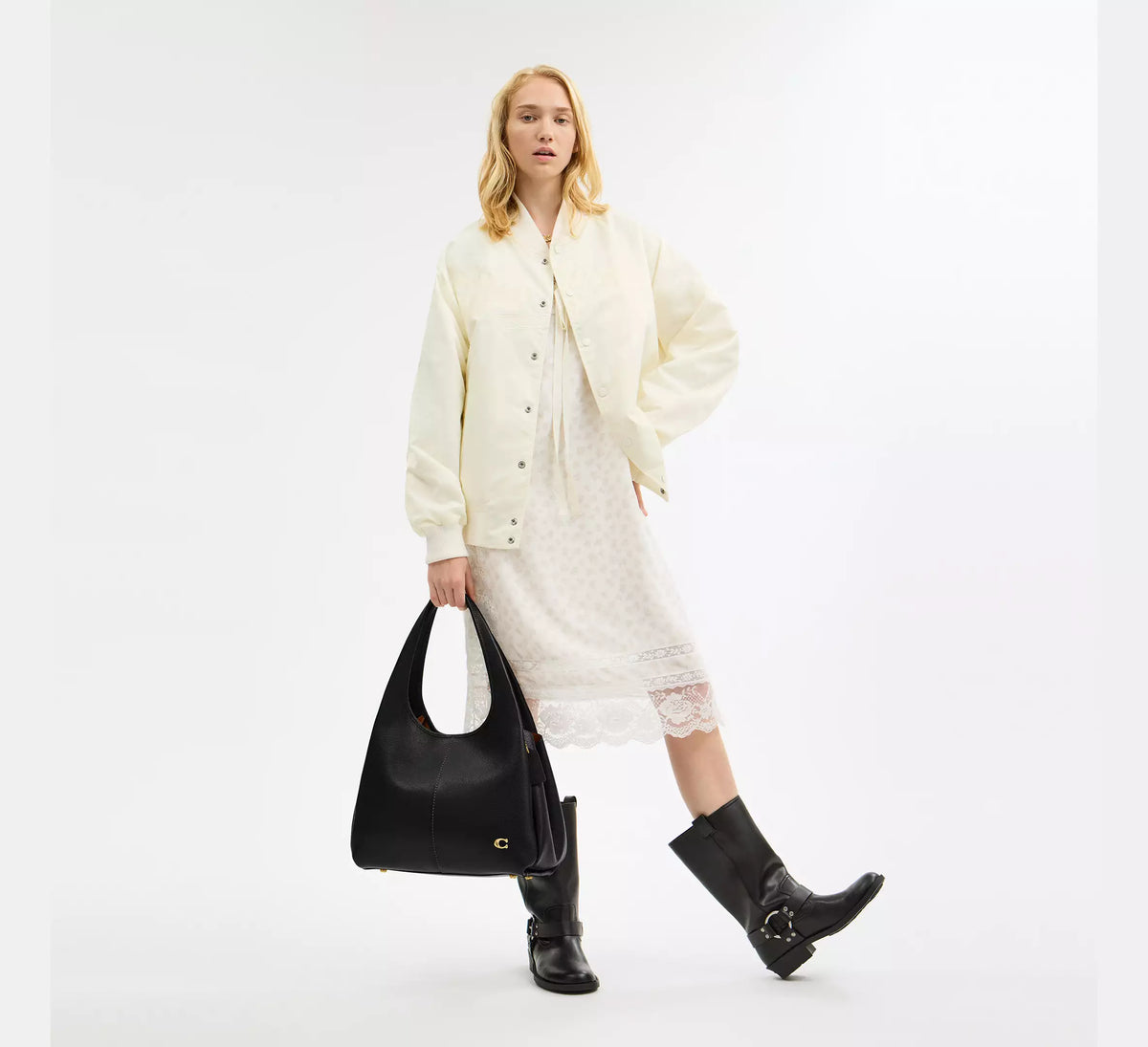 Coach Lana Shoulder Bag SEZON - Brass/Black