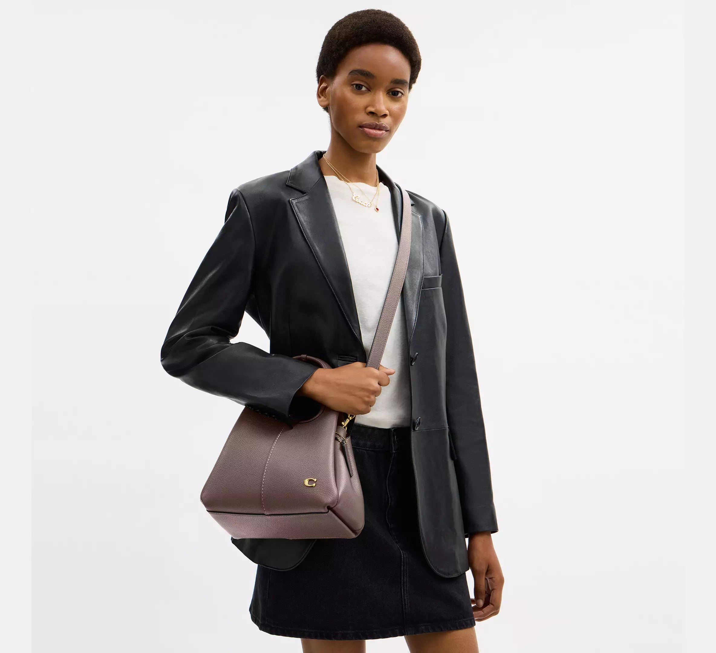 Coach Lana Shoulder Bag 23 Brass/Ash - SEZON