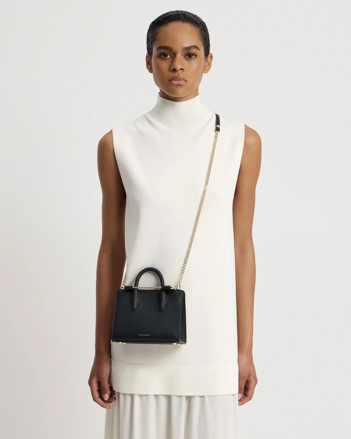 Strathberry Nano Tote  -  Black