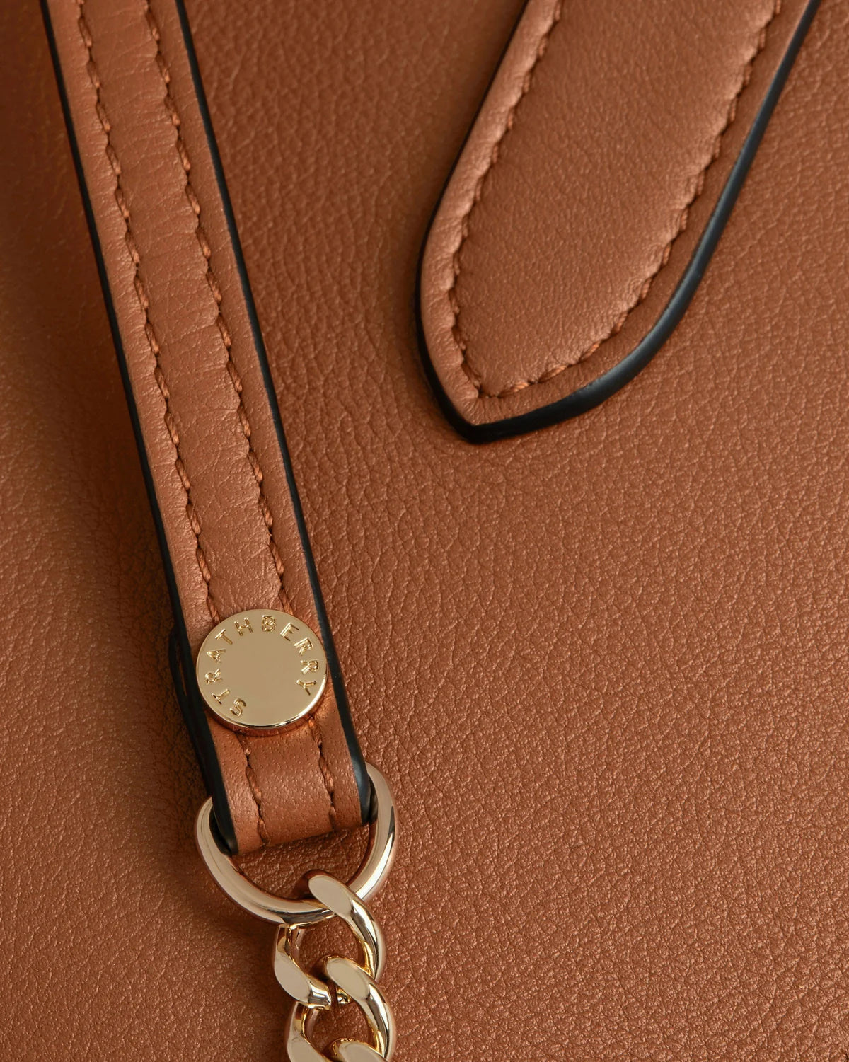 Strathberry Nano Tote  -  Chestnut