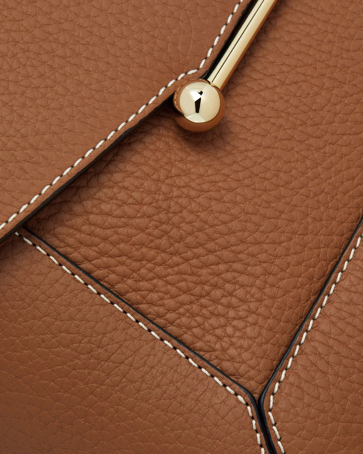 Strathberry Mosaic Bag  -  Tan with Vanilla Stitch