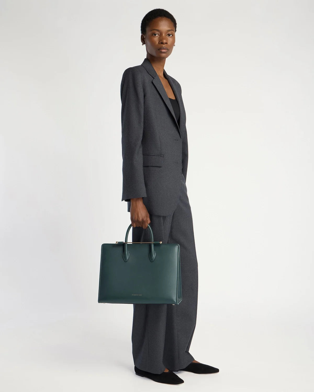 Strathberry Tote  - Bottle Green