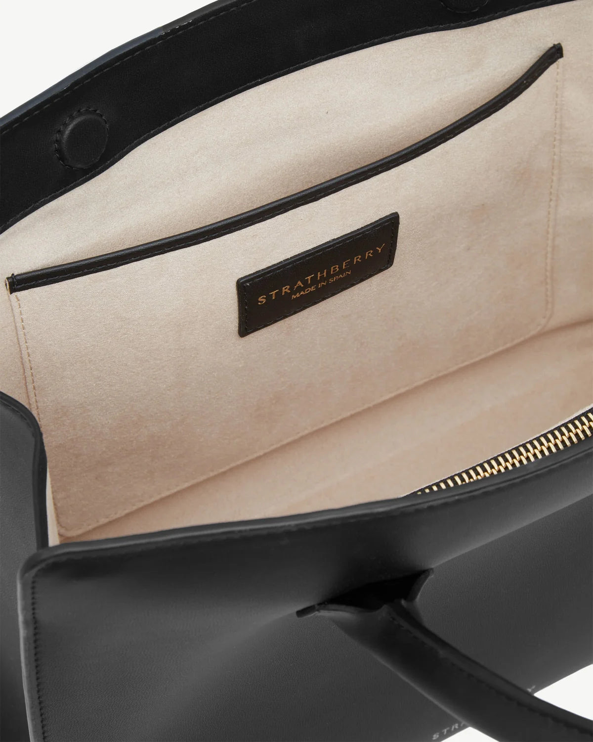 Strathberry Midi Tote  - Black
