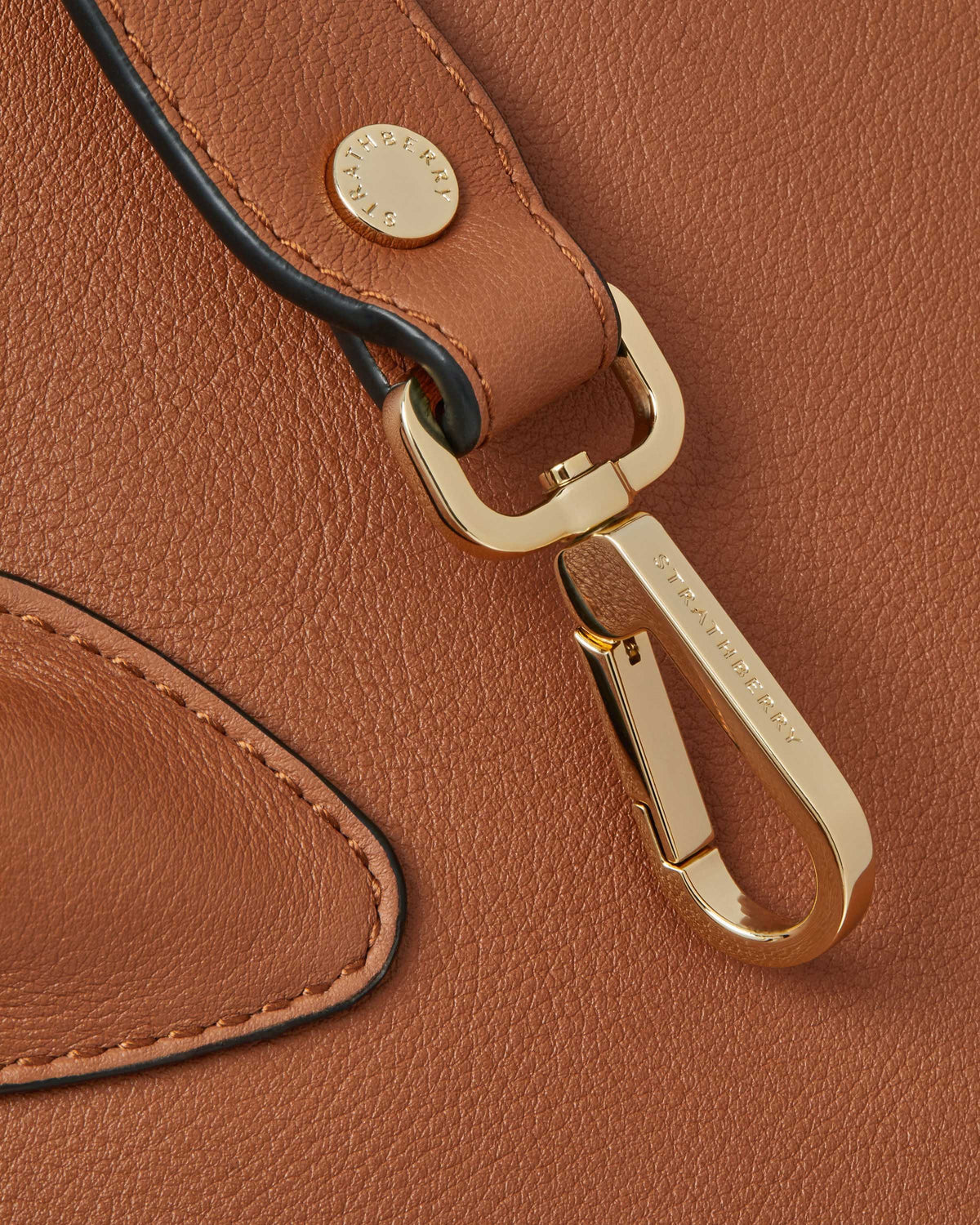 Strathberry Midi Tote  - Chestnut