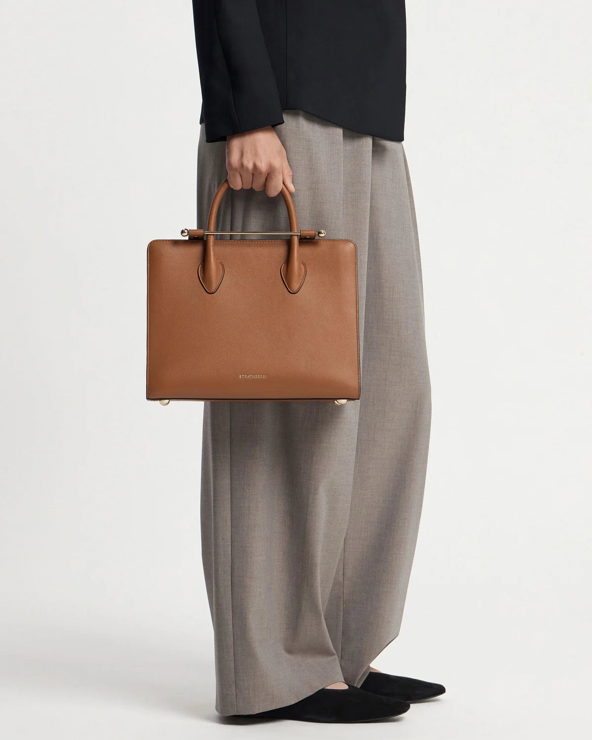 Strathberry Midi Tote  - Chestnut
