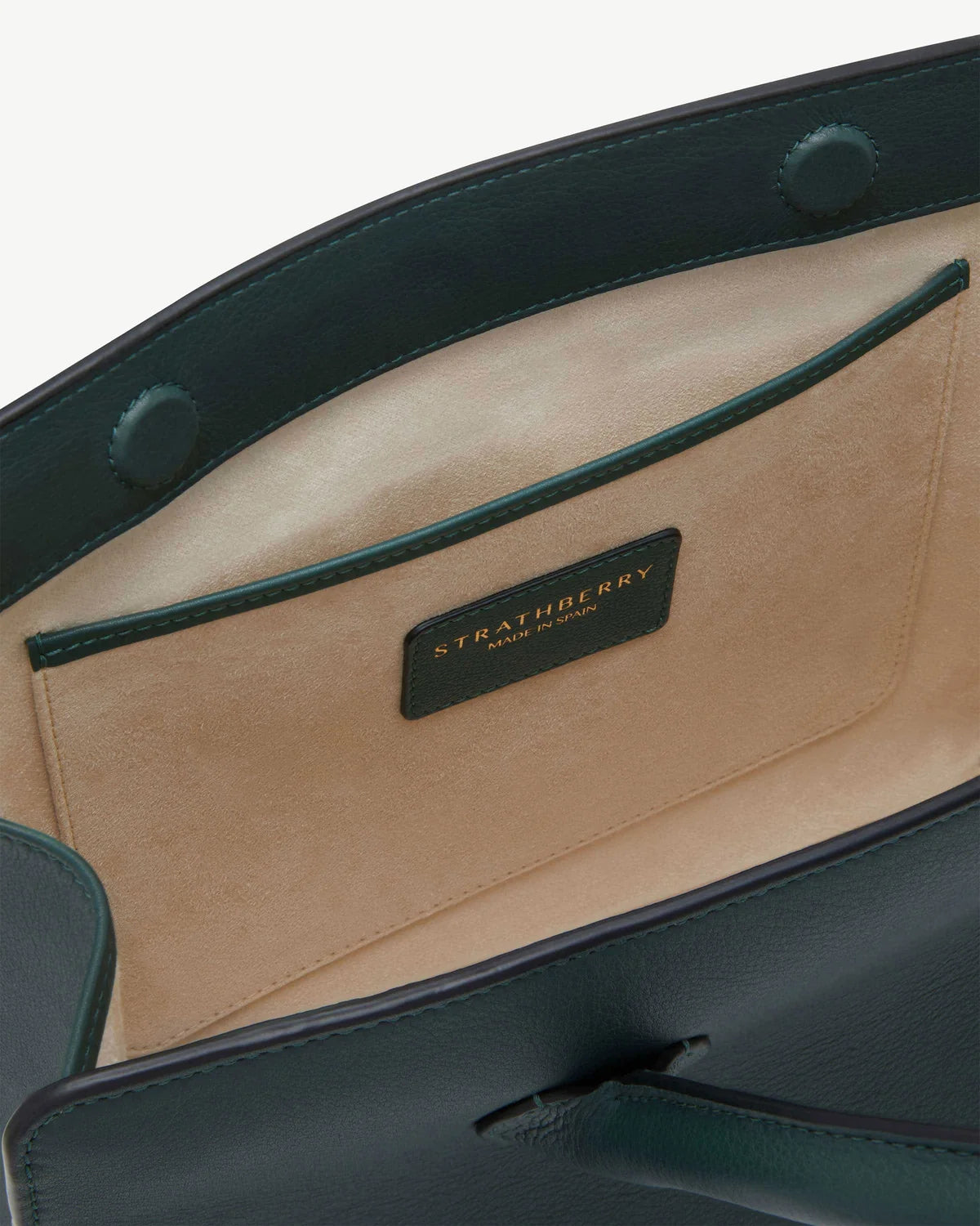 Strathberry Midi Tote  - Bottle Green