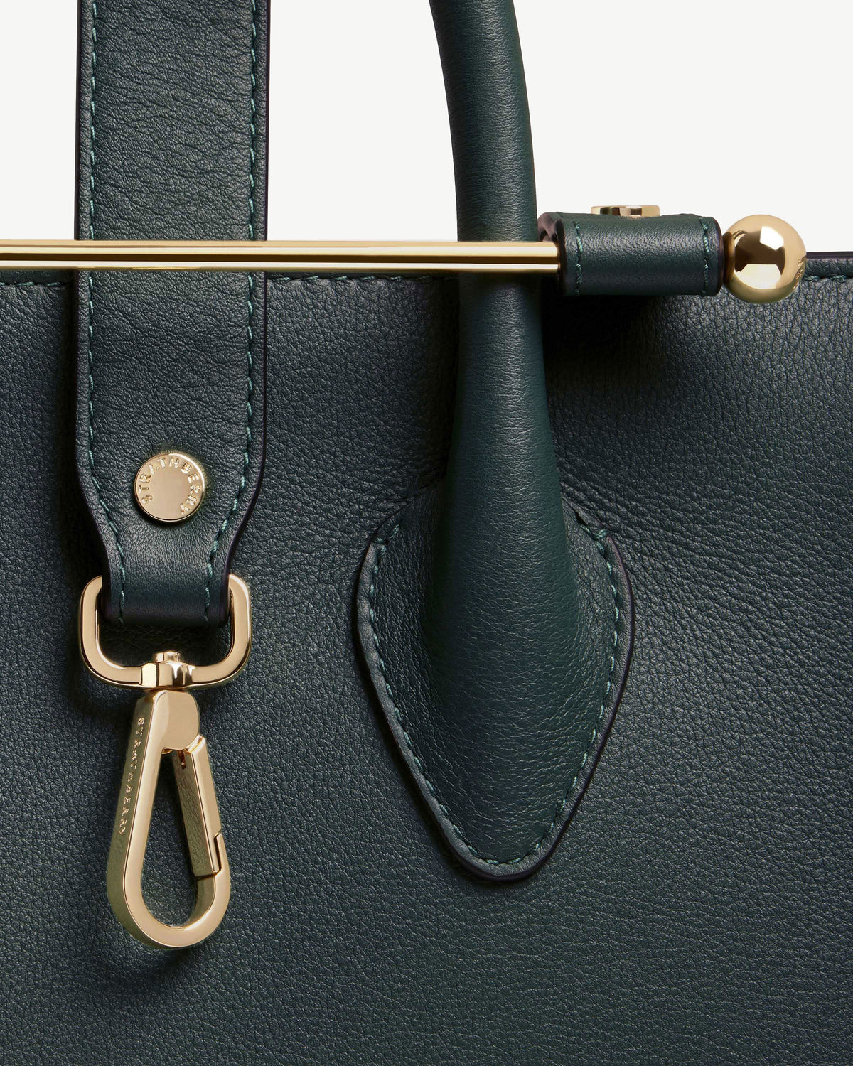 Strathberry Midi Tote  - Bottle Green
