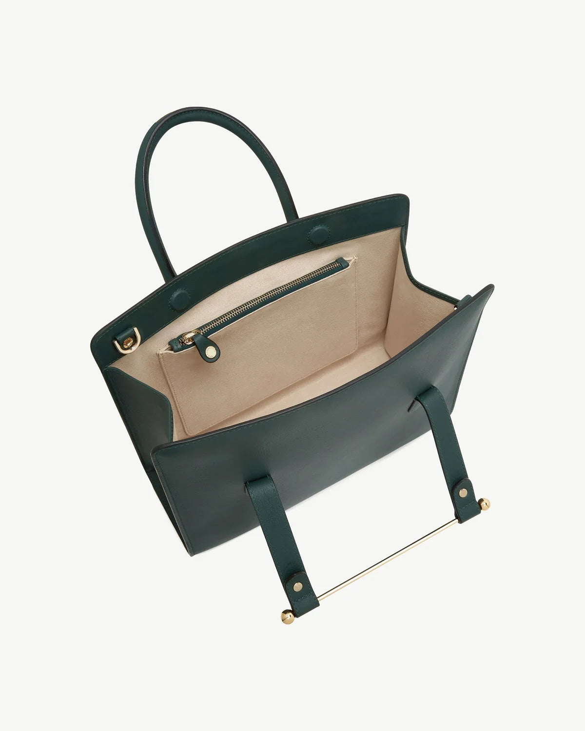 Strathberry Midi Tote  - Bottle Green