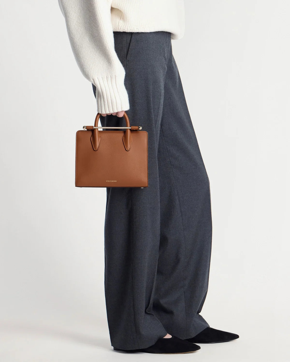 Strathberry Mini Tote  -  Chestnut