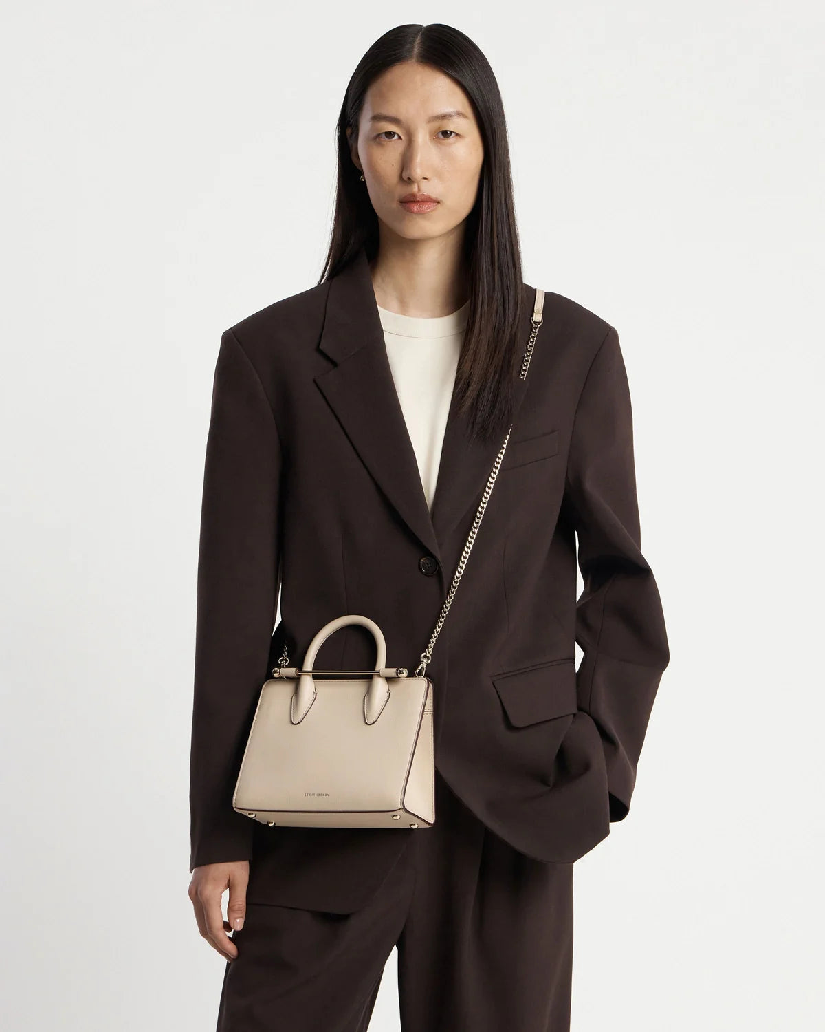 Strathberry Mini Tote  -  Oat