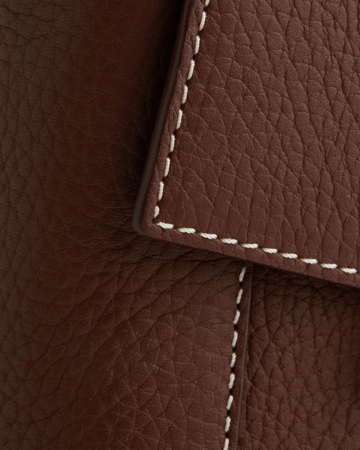 Strathberry Mosaic Nano  -  Chocolate with Vanilla Stitch