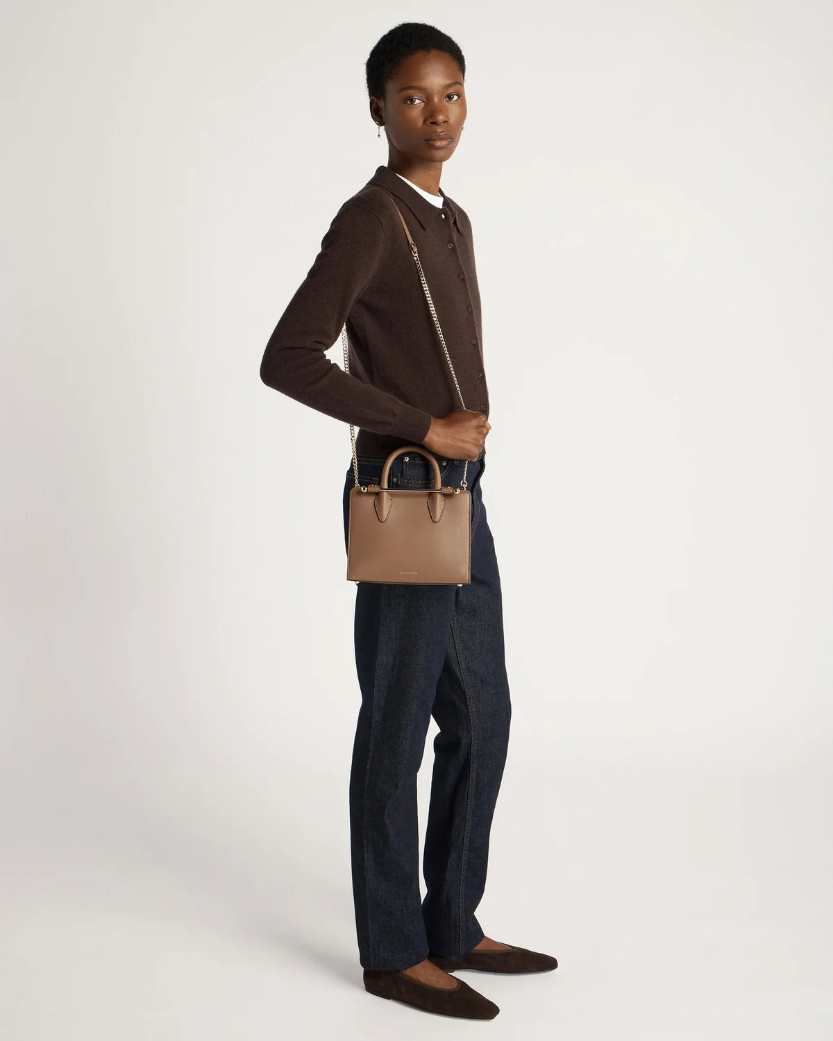 Strathberry Mini Tote  -  Clay