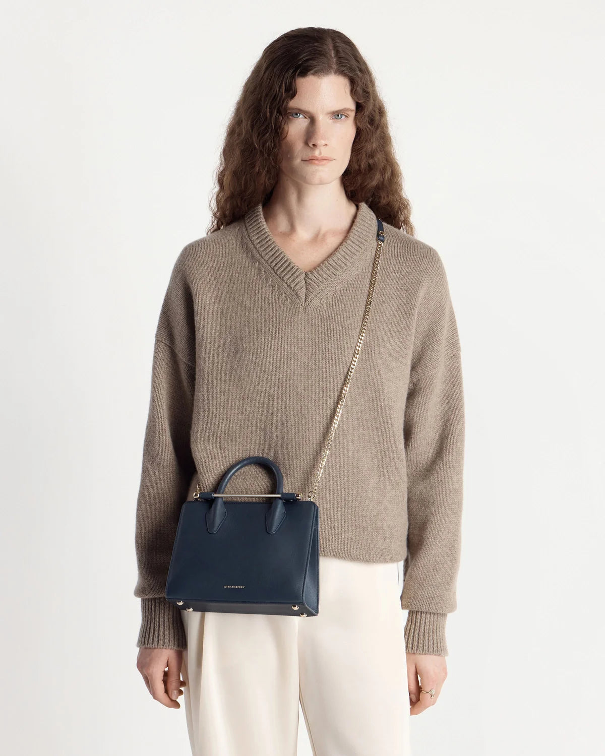 Strathberry Mini Tote  -  Marine Blue