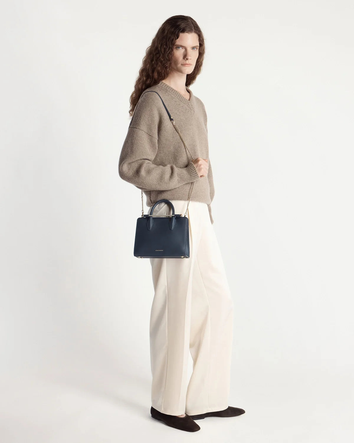 Strathberry Mini Tote  -  Marine Blue